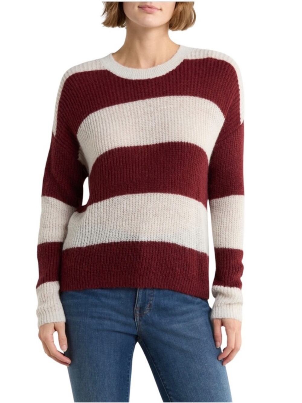 NWT Madewell Rosario Stripe Sweater Size Large